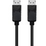 Nano Cable Cable DisplayPort 1.4 8K, Referencia 10.15.2801, Negro, 1m, DP Macho-DP Macho, Certificado, Compatible con HDR y MST